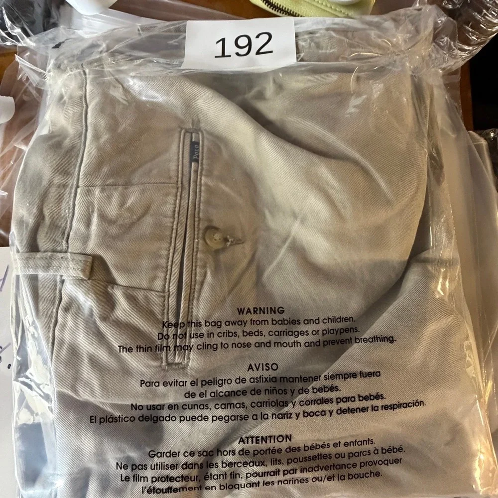 Polo Ralph Lauren Shorts Mens 48 Tan Chino‎ Classic Fit Cotton Twill Khaki